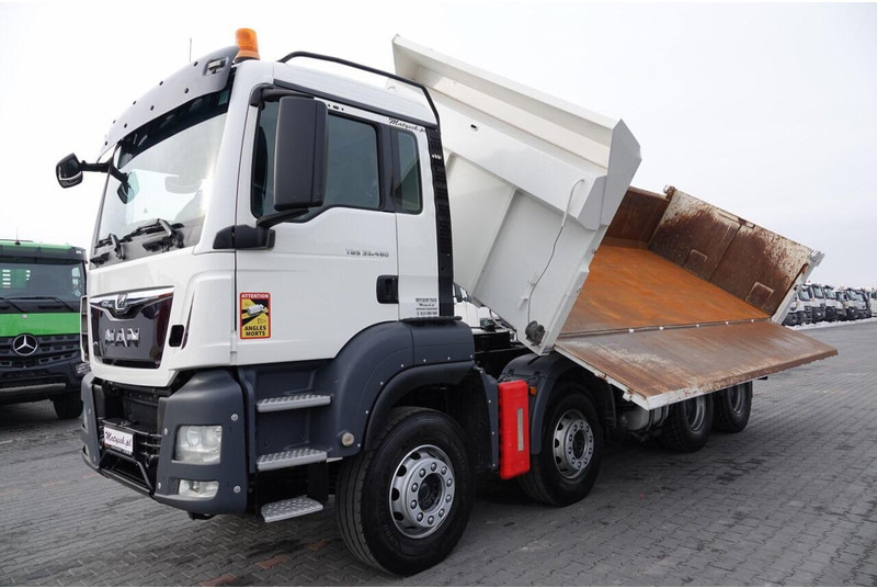 Tipper MAN TGS 35.480 / 8x4 / WYWROTKA / BORDMATIC / HYDROBURTA / OPONY 100: picture 9