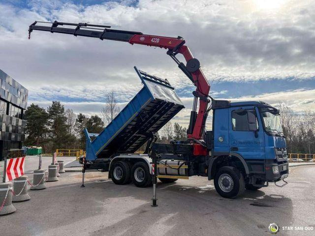 Mercedes-Benz ACTROS 3341 6x6 HMF 4220 K4 CRANE KIPPER - Tipper, Crane truck: picture 1 Mercedes-Benz ACTROS 3341 6x6 HMF 4220 K4 CRANE KIPPER - Tipper, Crane truck: picture 1