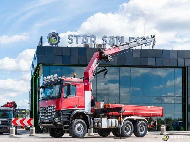 Mercedes-Benz AROCS 3345 6x6 HMF 3220 K hds Crane tipper - Tipper, Crane truck: picture 3 Mercedes-Benz AROCS 3345 6x6 HMF 3220 K hds Crane tipper - Tipper, Crane truck: picture 3