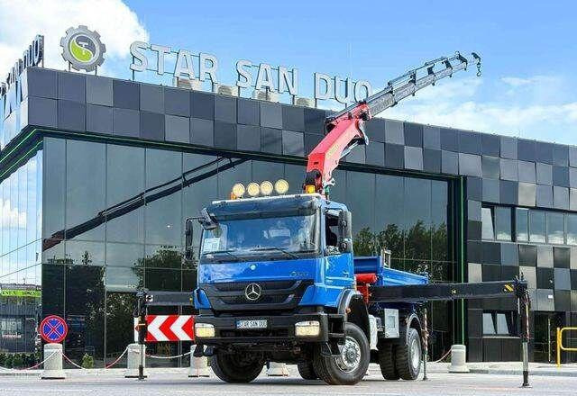 Mercedes-Benz AXOR 1833 4x4 Palfinger PK 22002 EH Crane Winch - Tipper, Crane truck: picture 1 Mercedes-Benz AXOR 1833 4x4 Palfinger PK 22002 EH Crane Winch - Tipper, Crane truck: picture 1