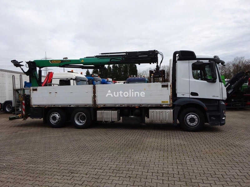 Mercedes-Benz Antos 2543 - Flatbed+crane 6x2 - Dropside/ Flatbed truck, Crane truck: picture 3 Mercedes-Benz Antos 2543 - Flatbed+crane 6x2 - Dropside/ Flatbed truck, Crane truck: picture 3