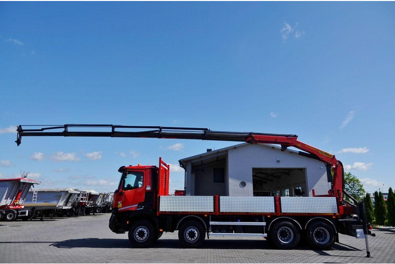 Renault C 430 / 8x4 / SKRZYNIOWY 7 M + HDS PALFINGER PK 2300-EH / WYSÓW - Dropside/ Flatbed truck, Crane truck: picture 2 Renault C 430 / 8x4 / SKRZYNIOWY 7 M + HDS PALFINGER PK 2300-EH / WYSÓW - Dropside/ Flatbed truck, Crane truck: picture 2