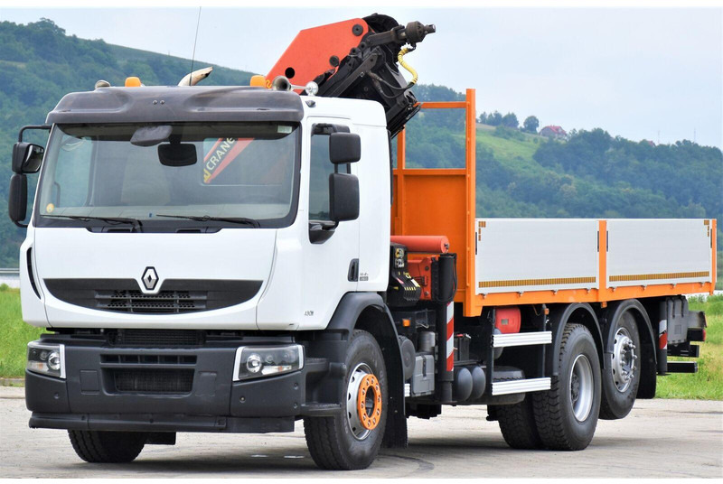 Renault PREMIUM 430 DXI* FUNK * TOPZUSTAND - Dropside/ Flatbed truck, Crane truck: picture 4 Renault PREMIUM 430 DXI* FUNK * TOPZUSTAND - Dropside/ Flatbed truck, Crane truck: picture 4