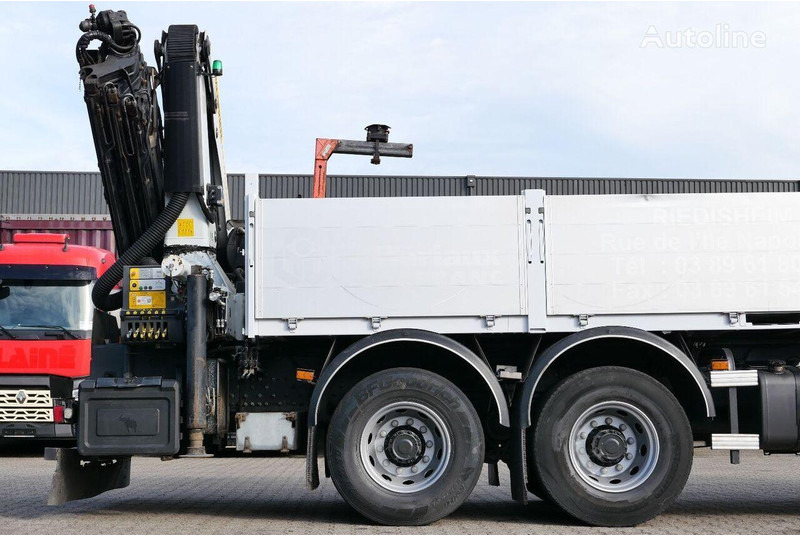 Dropside/ Flatbed truck, Crane truck Renault Premium 430DXi: picture 6