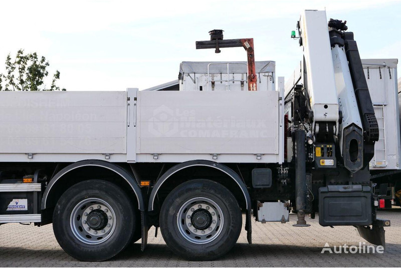 Dropside/ Flatbed truck, Crane truck Renault Premium 430DXi: picture 8