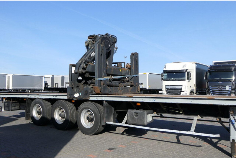 Dropside/ Flatbed semi-trailer Samro NACZEPA PLATFORMA + HDS HIAB R 150 / DO BUDOWLANKI / PODŁOGA SZY: picture 18