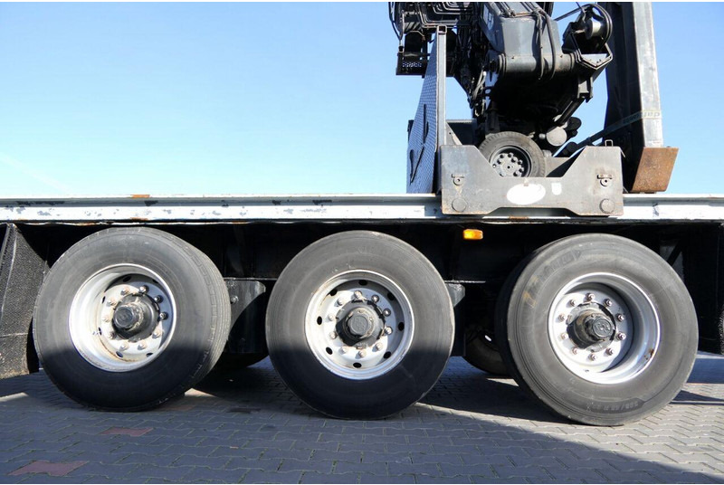 Dropside/ Flatbed semi-trailer Samro NACZEPA PLATFORMA + HDS HIAB R 150 / DO BUDOWLANKI / PODŁOGA SZY: picture 14