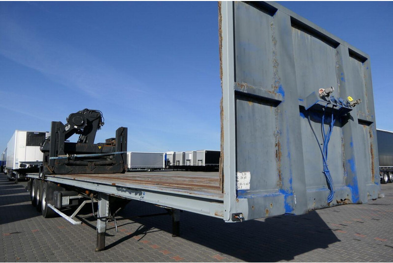 Dropside/ Flatbed semi-trailer Samro NACZEPA PLATFORMA + HDS HIAB R 150 / DO BUDOWLANKI / PODŁOGA SZY: picture 20