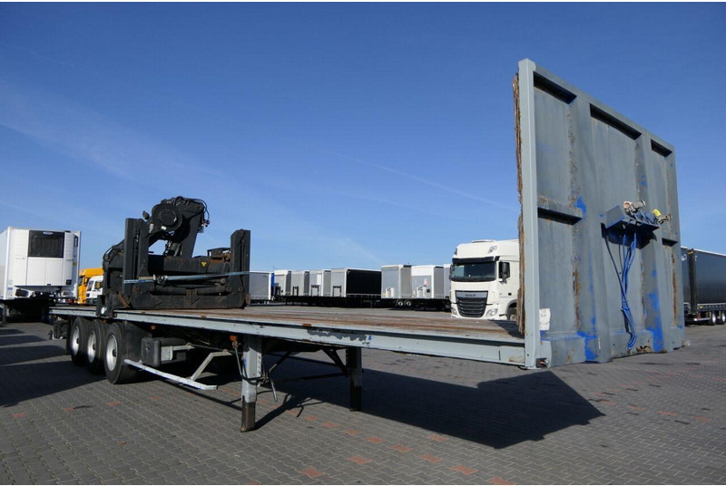 Dropside/ Flatbed semi-trailer Samro NACZEPA PLATFORMA + HDS HIAB R 150 / DO BUDOWLANKI / PODŁOGA SZY: picture 10