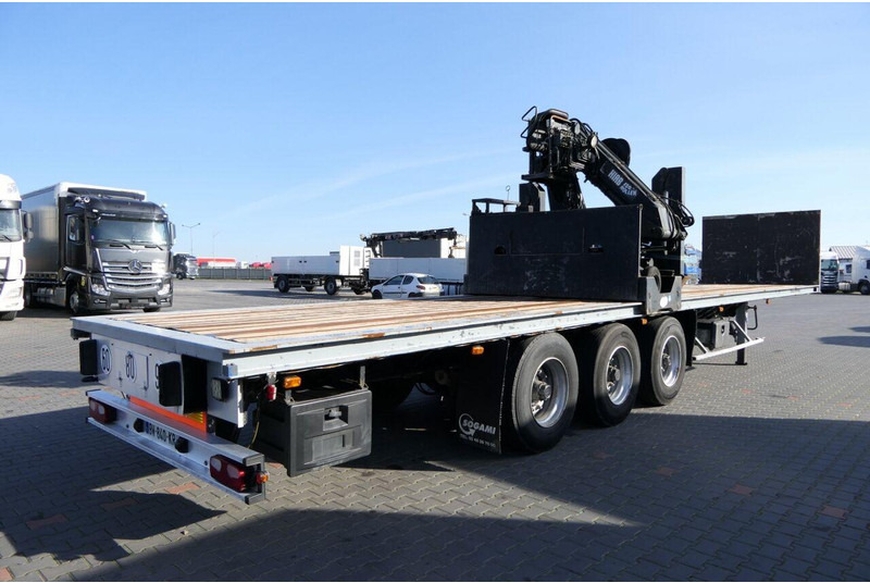 Dropside/ Flatbed semi-trailer Samro NACZEPA PLATFORMA + HDS HIAB R 150 / DO BUDOWLANKI / PODŁOGA SZY: picture 6