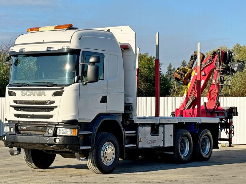 Scania G490 - Logging truck, Crane truck: picture 4 Scania G490 - Logging truck, Crane truck: picture 4