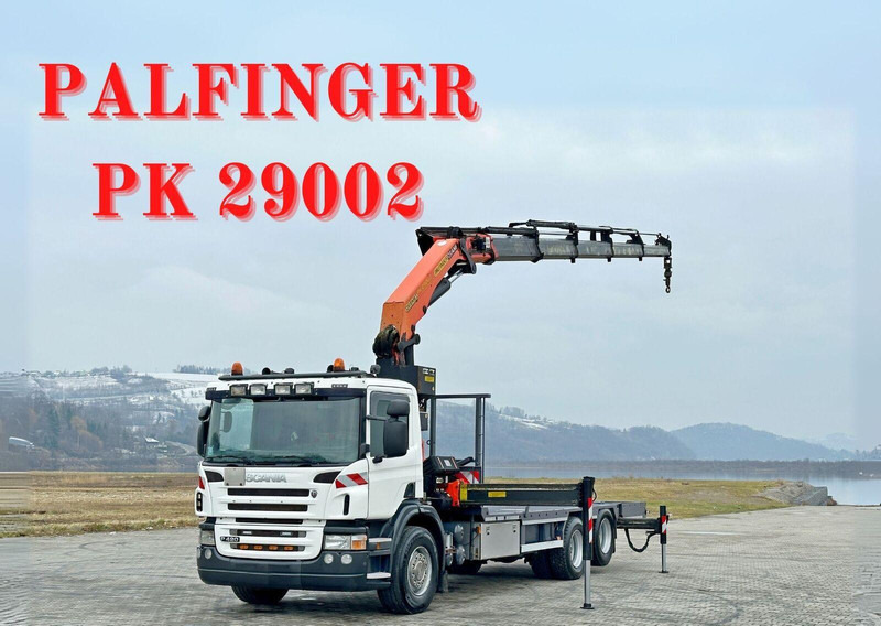Scania P 420* PLATFORM 6,80m * PK 29002+FUNK * TOP - Dropside/ Flatbed truck, Crane truck: picture 1 Scania P 420* PLATFORM 6,80m * PK 29002+FUNK * TOP - Dropside/ Flatbed truck, Crane truck: picture 1