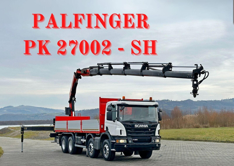 Scania P 450 - Dropside/ Flatbed truck, Crane truck: picture 1 Scania P 450 - Dropside/ Flatbed truck, Crane truck: picture 1