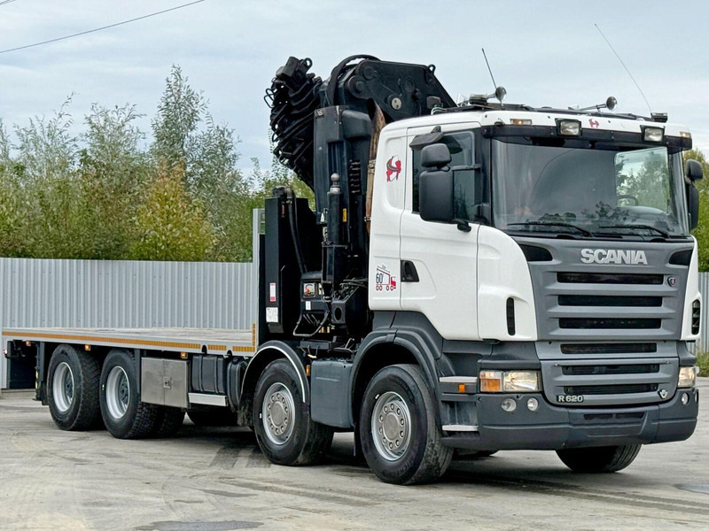 Scania R 620*PLATFORM 6,45m*HIAB 600 E - 9 + FUNK / 8x4 - Dropside/ Flatbed truck, Crane truck: picture 4 Scania R 620*PLATFORM 6,45m*HIAB 600 E - 9 + FUNK / 8x4 - Dropside/ Flatbed truck, Crane truck: picture 4