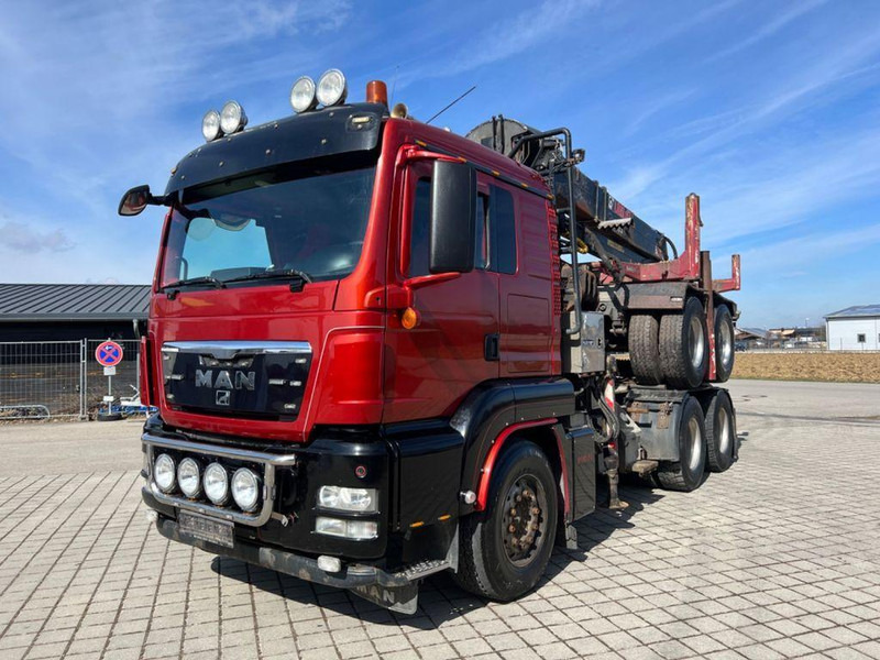 MAN TGS 26.540 6x4 Darus nyergesvontató + rönkszállító pótkocsi Logl - Tractor truck: picture 1 MAN TGS 26.540 6x4 Darus nyergesvontató + rönkszállító pótkocsi Logl - Tractor truck: picture 1