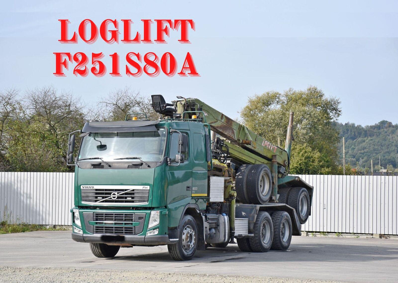 Volvo FH 500 * LOGLIFT F251 S80A + Anhänger /6x4 - Logging truck, Crane truck: picture 1 Volvo FH 500 * LOGLIFT F251 S80A + Anhänger /6x4 - Logging truck, Crane truck: picture 1