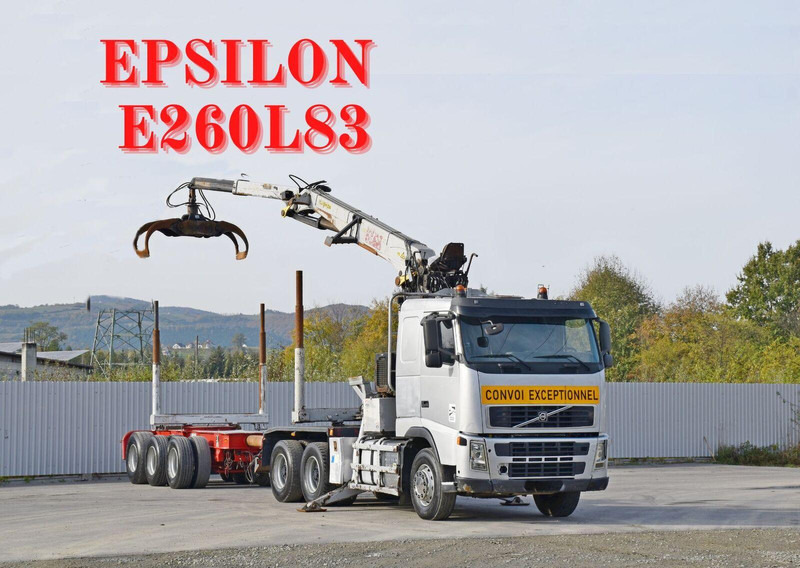 Volvo FH 520 * EPSILON E260L83 * Anhänger /6x4 - Logging truck, Crane truck: picture 1 Volvo FH 520 * EPSILON E260L83 * Anhänger /6x4 - Logging truck, Crane truck: picture 1