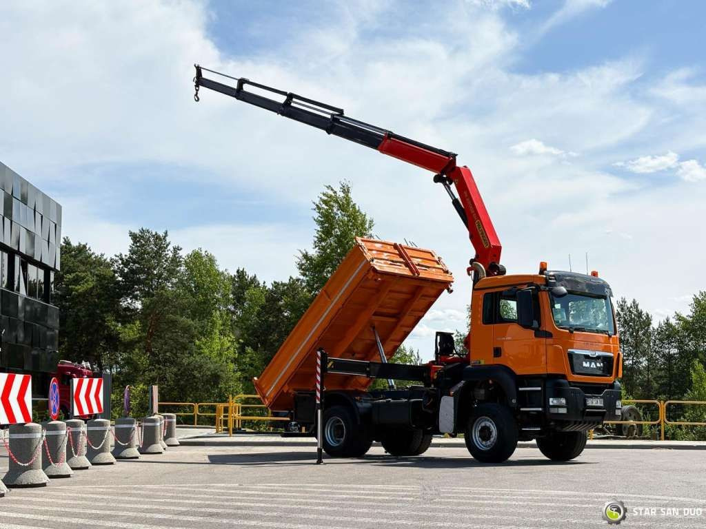 MAN TGS 18.480 4x4 PALFINGER PK 22002 Crane Kipper - Crane truck: picture 2 MAN TGS 18.480 4x4 PALFINGER PK 22002 Crane Kipper - Crane truck: picture 2