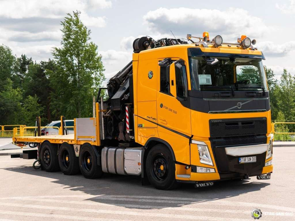 Crane truck Volvo  FH 540 8x4 HMF 6020 Fly Jib Winch: picture 9