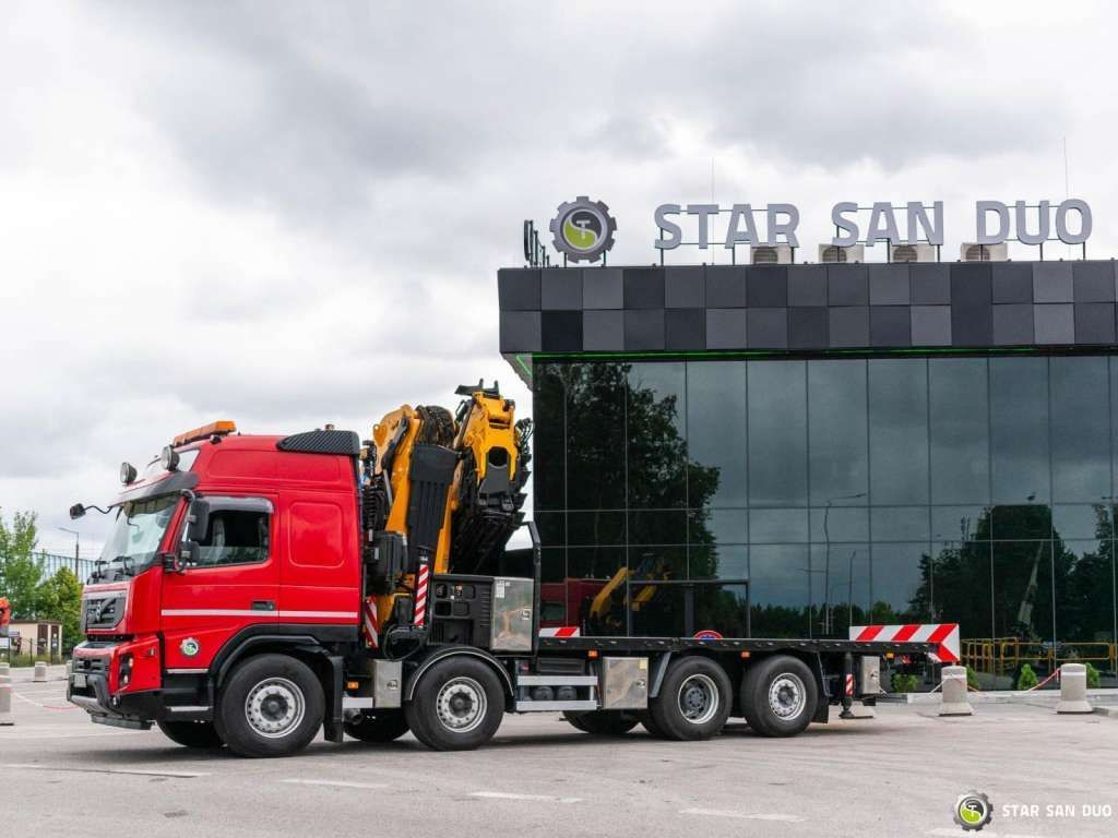 Crane truck Volvo  FMX 500 8x2 Effer 585 Fly Jib Winch Crane Kran: picture 13