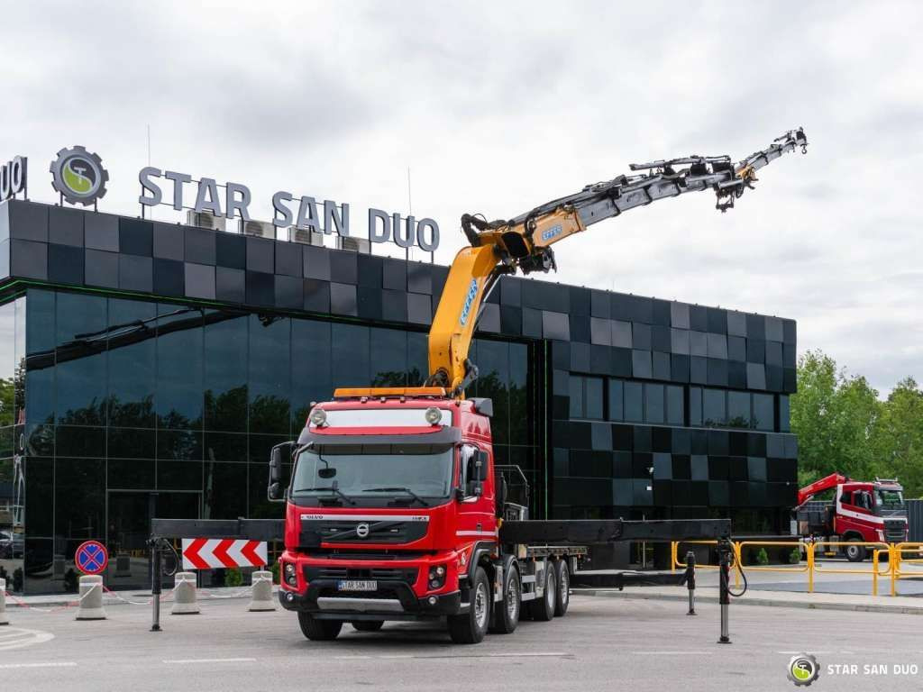 Crane truck Volvo  FMX 500 8x2 Effer 585 Fly Jib Winch Crane Kran: picture 15