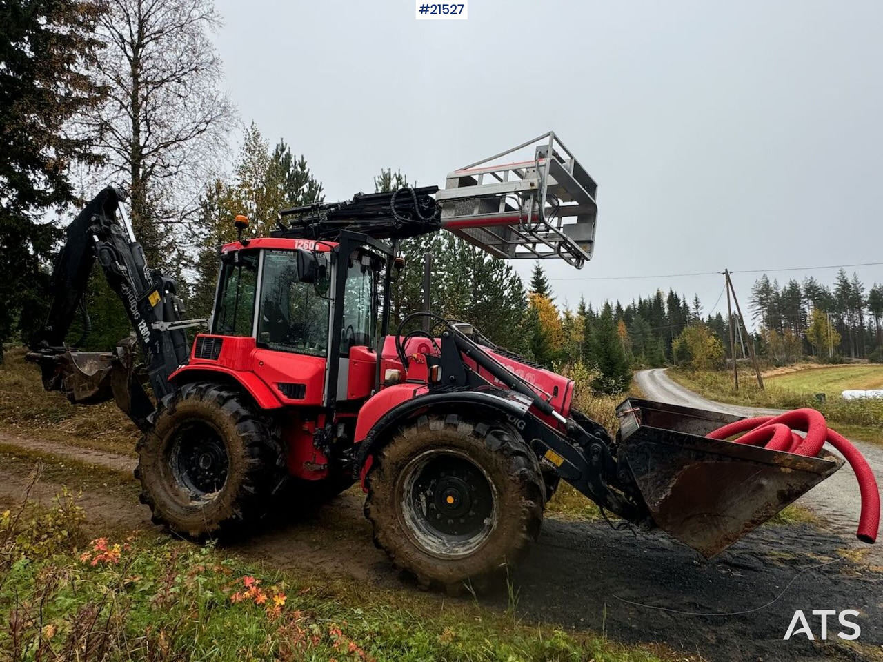 Huddig 1260B Traktorgraver m/ Huddig 2000 lift, tilt og pusseskuffe - Backhoe loader: picture 5 Huddig 1260B Traktorgraver m/ Huddig 2000 lift, tilt og pusseskuffe - Backhoe loader: picture 5