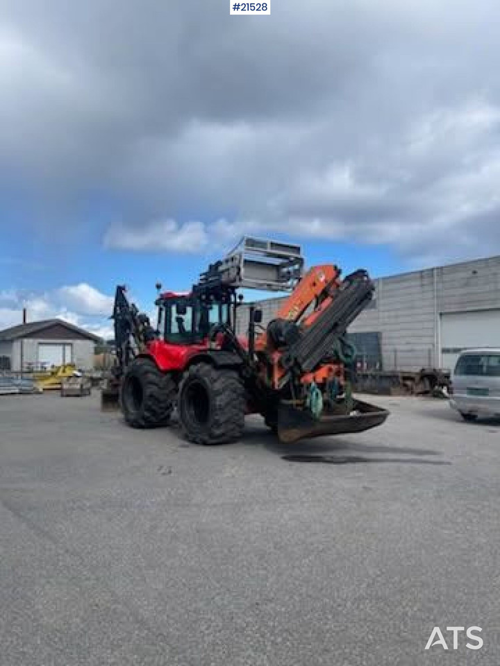 Huddig 1260C Traktorgraver m/ Palfinger kran, Lift, rototilt og skuffe - Backhoe loader: picture 4 Huddig 1260C Traktorgraver m/ Palfinger kran, Lift, rototilt og skuffe - Backhoe loader: picture 4