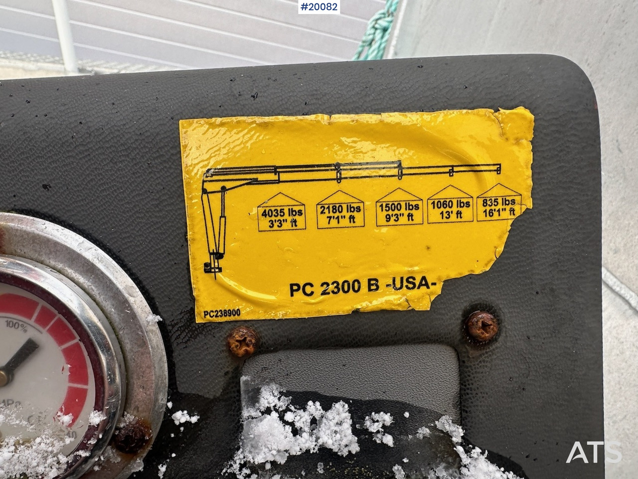 Truck mounted crane Palfinger PC 2300 kran: picture 9