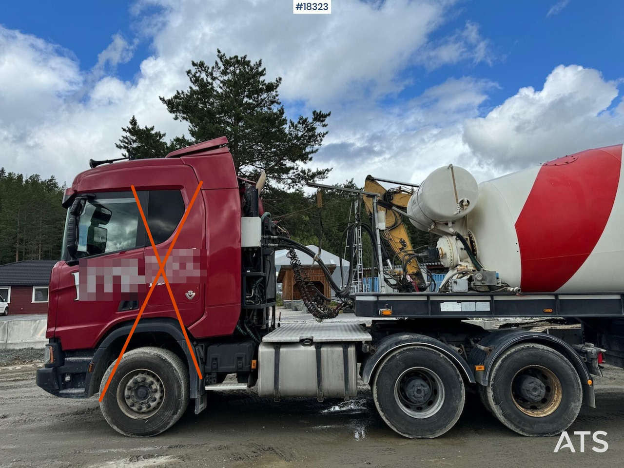 Scania R580 - Concrete mixer truck: picture 3 Scania R580 - Concrete mixer truck: picture 3