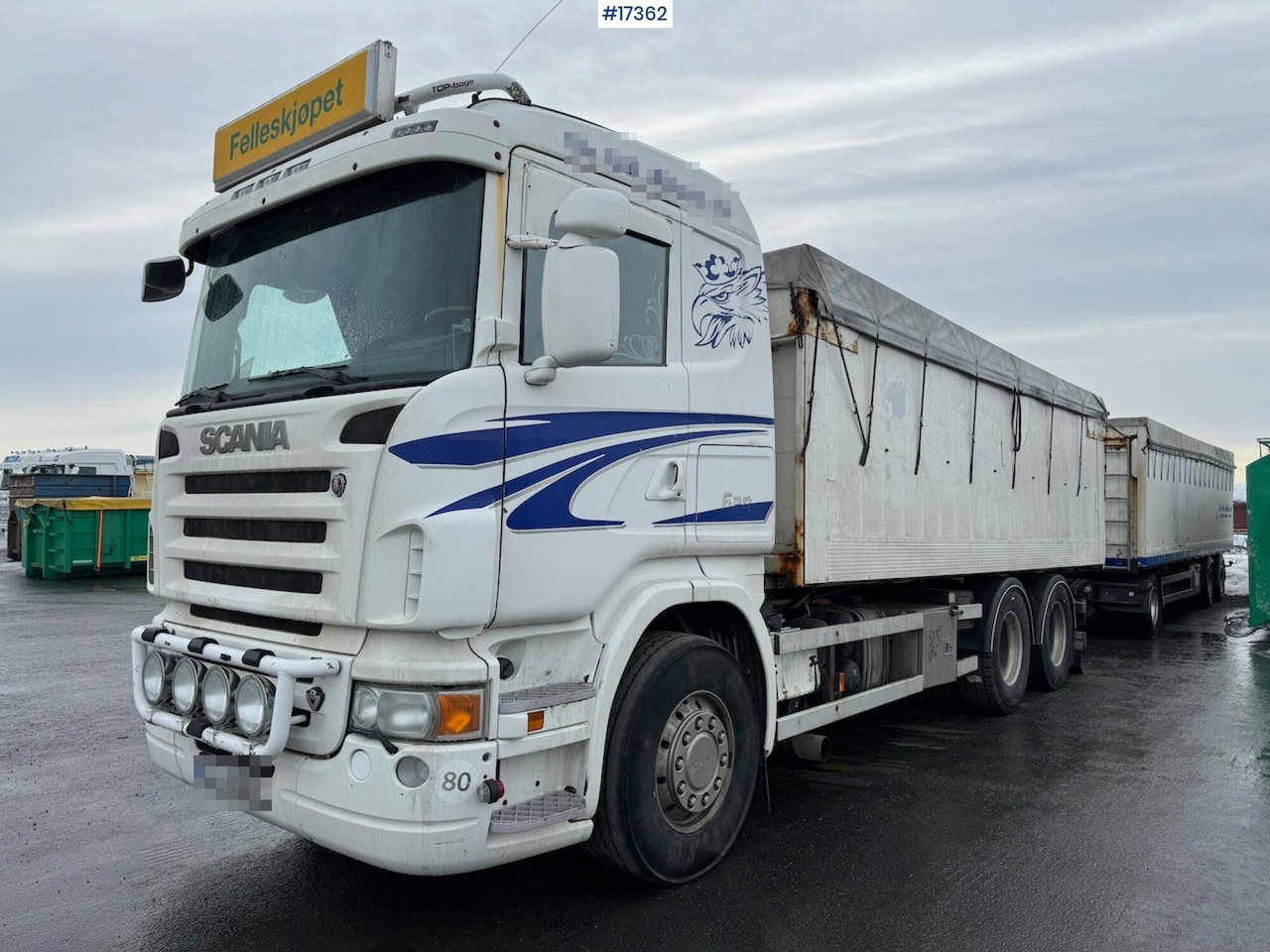 Scania Scania R620 kornbil m/ Hengsrød påbygg - Box truck: picture 1 Scania Scania R620 kornbil m/ Hengsrød påbygg - Box truck: picture 1