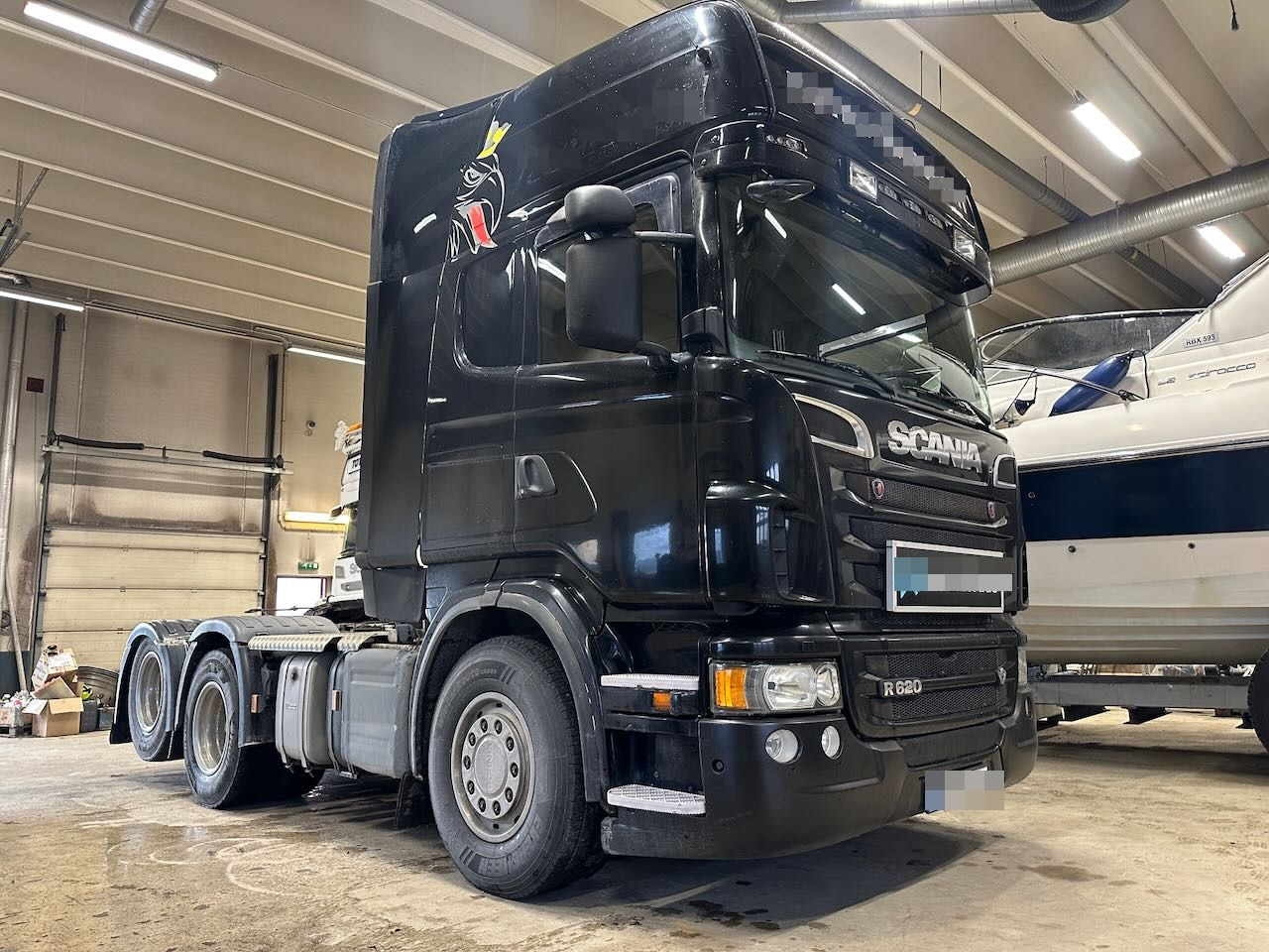 Scania R620 6x2 trekkvogn m/ tipphydraulikk og opplegg for asfaltpåbygg. Clutch byttet i juni. SE VIDEO. - Tractor truck: picture 1 Scania R620 6x2 trekkvogn m/ tipphydraulikk og opplegg for asfaltpåbygg. Clutch byttet i juni. SE VIDEO. - Tractor truck: picture 1
