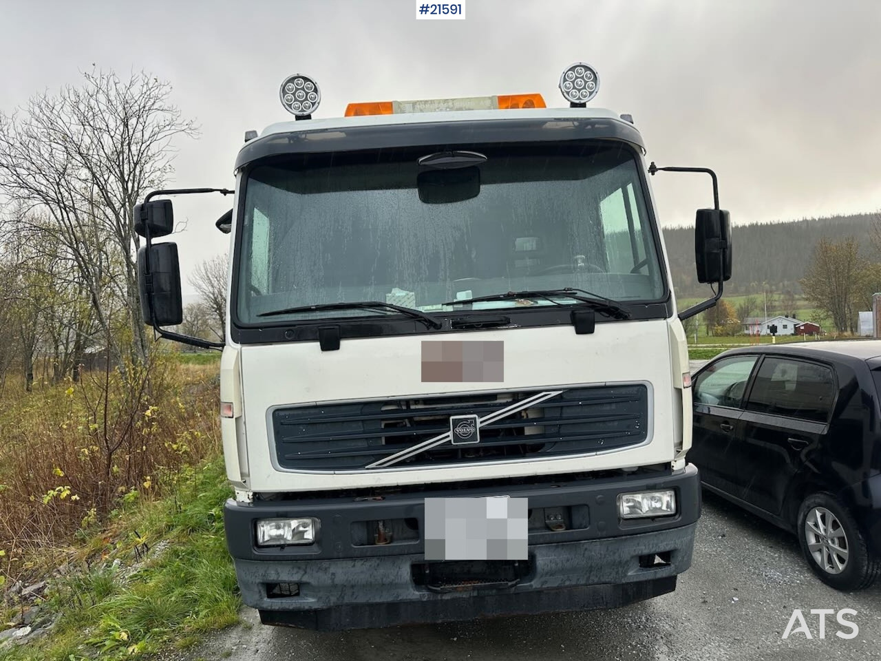 Volvo FL 6 planbil m/ bakmontert kran. SE VIDEO - Crane truck: picture 2 Volvo FL 6 planbil m/ bakmontert kran. SE VIDEO - Crane truck: picture 2