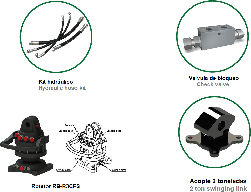 Polyp grab PLP 130/4 - Grapple for Truck mounted crane: picture 4 Polyp grab PLP 130/4 - Grapple for Truck mounted crane: picture 4