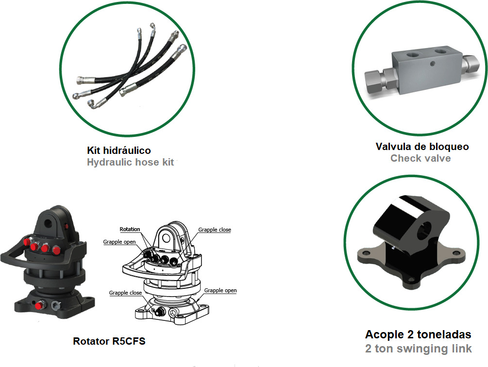 Polyp grab PLP 210/5 - Grapple for Truck mounted crane: picture 3 Polyp grab PLP 210/5 - Grapple for Truck mounted crane: picture 3