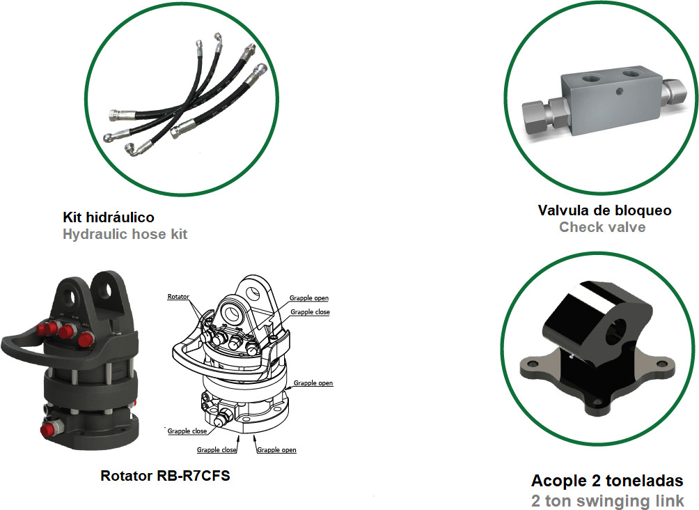 Polyp grab PLP 400/5 - Grapple for Truck mounted crane: picture 2 Polyp grab PLP 400/5 - Grapple for Truck mounted crane: picture 2