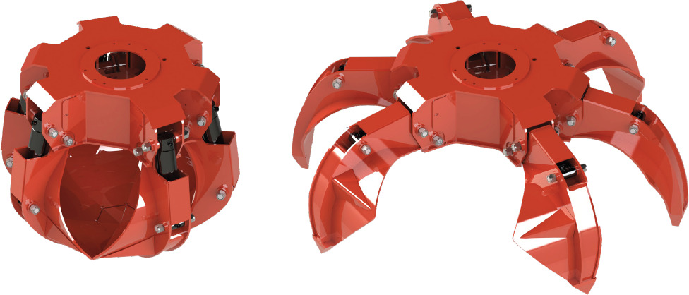 Polyp grab PLP 400/5 - Grapple for Truck mounted crane: picture 1 Polyp grab PLP 400/5 - Grapple for Truck mounted crane: picture 1