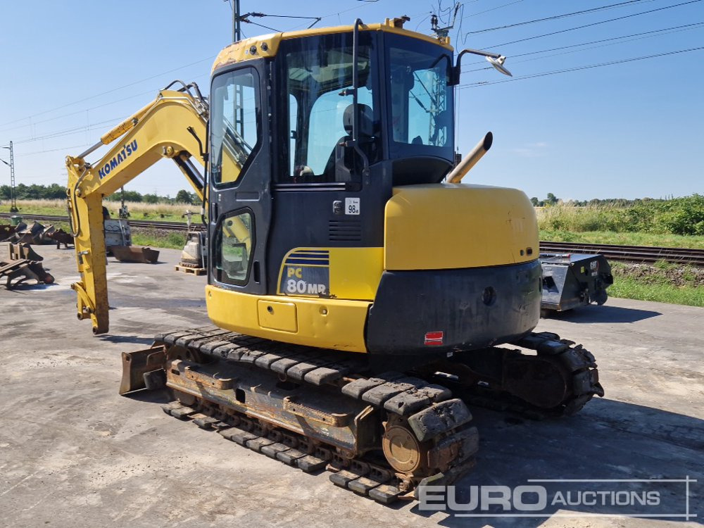 2014 Komatsu PC80MR-3 - Mini excavator: picture 3 2014 Komatsu PC80MR-3 - Mini excavator: picture 3