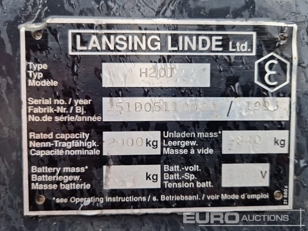 Forklift Linde H20T: picture 28
