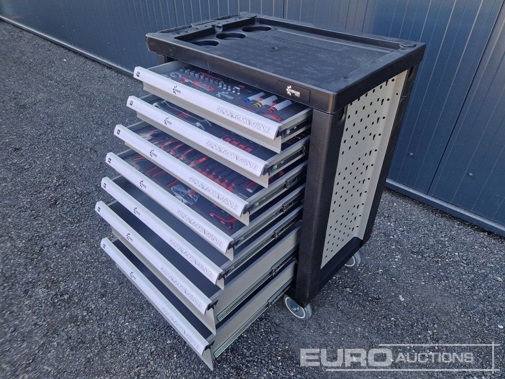 Unused Erdmann XXl Edition 7 Drawer Tool Cabinet c/w Profi Tools - Garage equipment: picture 1 Unused Erdmann XXl Edition 7 Drawer Tool Cabinet c/w Profi Tools - Garage equipment: picture 1