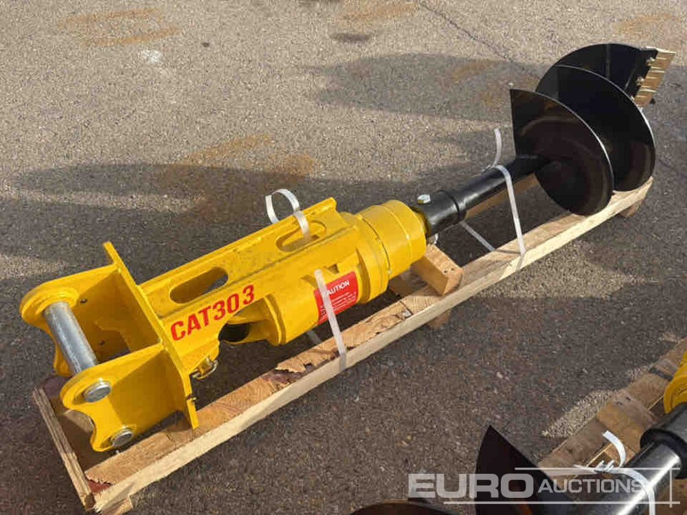 Unused 2025 GIYI Auger To Suit CAT 303 Excavator - Attachment for Excavator: picture 1 Unused 2025 GIYI Auger To Suit CAT 303 Excavator - Attachment for Excavator: picture 1