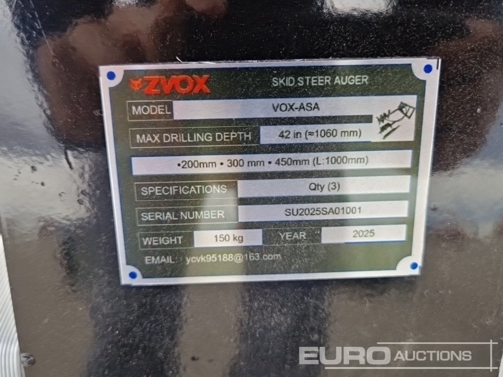 Attachment for Skid steer loader Unused 2025 Zvox VOX-ASA: picture 6 Attachment for Skid steer loader Unused 2025 Zvox VOX-ASA: picture 6