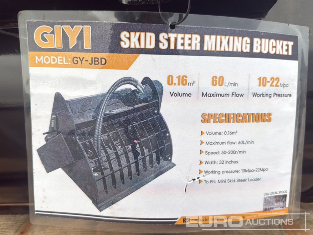 Unused 2025 GIYI GY-JBD - Bucket: picture 5 Unused 2025 GIYI GY-JBD - Bucket: picture 5