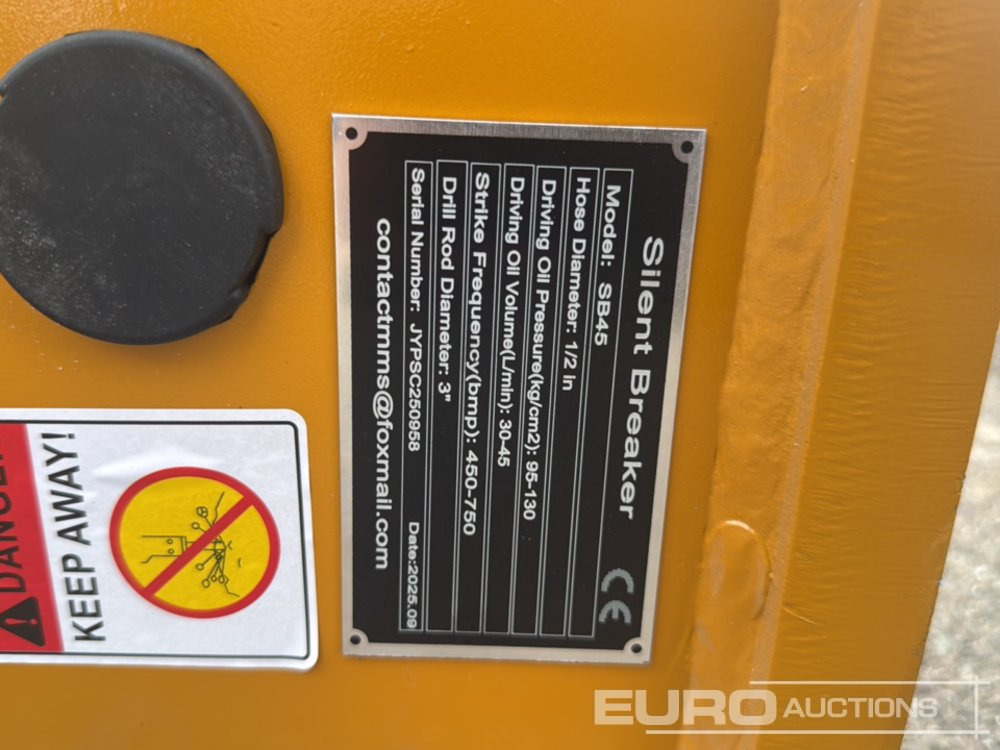 Unused 2025 GIYI GY-SB45 - Hydraulic hammer: picture 5 Unused 2025 GIYI GY-SB45 - Hydraulic hammer: picture 5