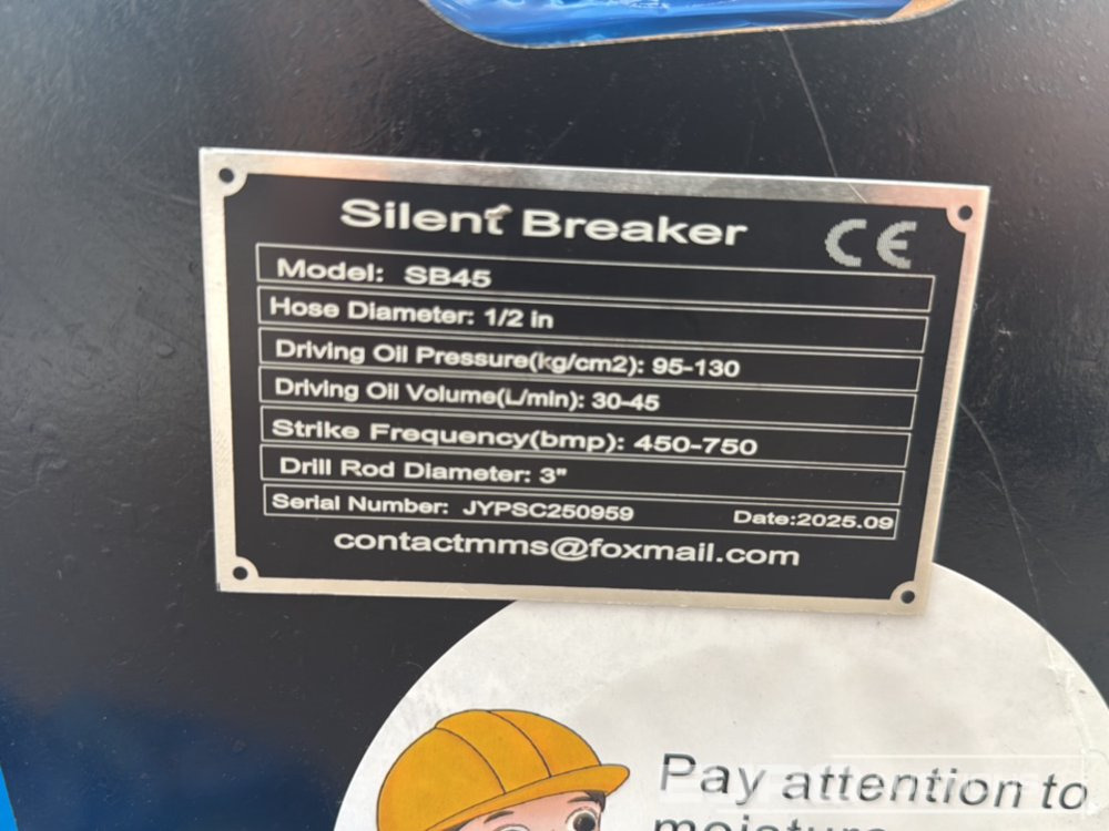 Unused 2025 GIYI GY-SB45 - Hydraulic hammer: picture 5 Unused 2025 GIYI GY-SB45 - Hydraulic hammer: picture 5