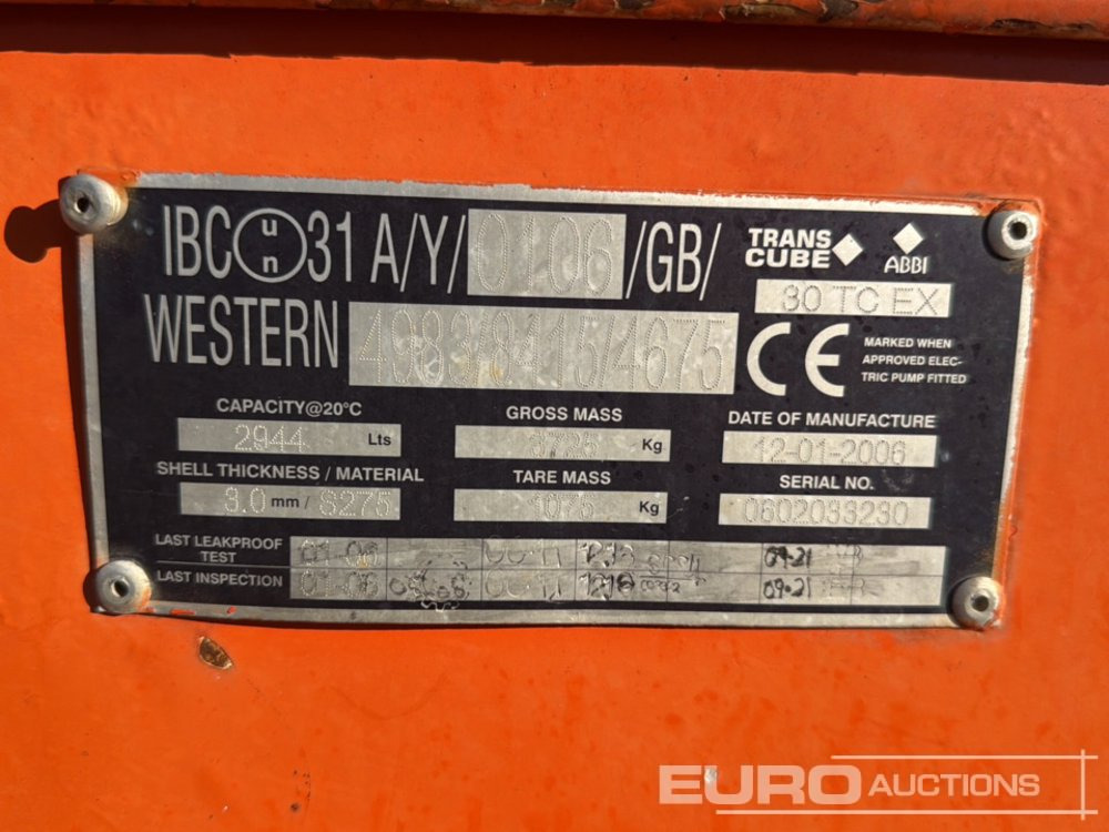 Western 3000 Litre - Storage tank: picture 5 Western 3000 Litre - Storage tank: picture 5