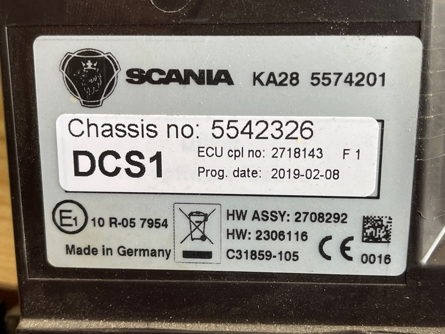 SCANIA ECU DCS 2718143 - Electrical system for Truck: picture 3 SCANIA ECU DCS 2718143 - Electrical system for Truck: picture 3