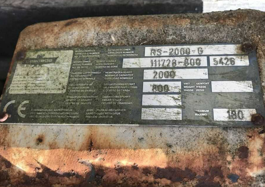 Cascade RS-2000-G - Clamp for Forklift: picture 2 Cascade RS-2000-G - Clamp for Forklift: picture 2