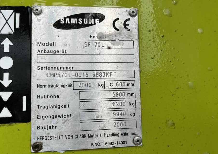 Clark SF70L - LPG forklift: picture 4 Clark SF70L - LPG forklift: picture 4