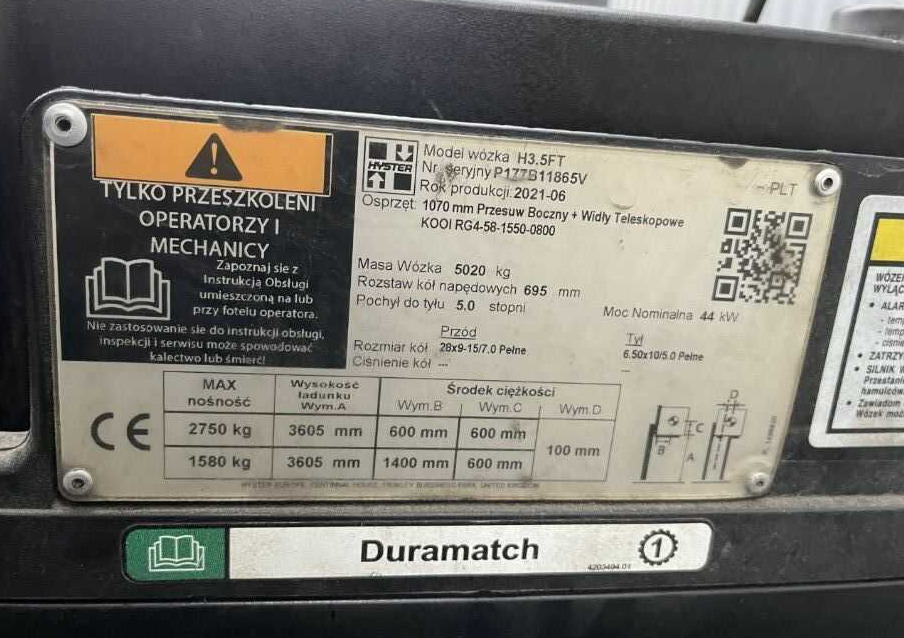 Hyster H3.5FT - LPG forklift: picture 4 Hyster H3.5FT - LPG forklift: picture 4