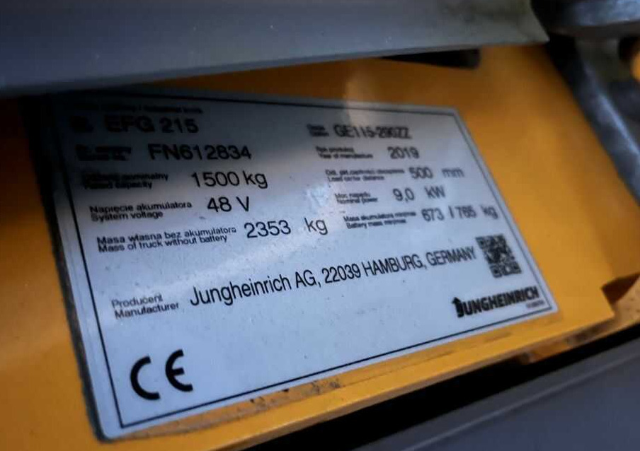 Jungheinrich EFG215 - Electric forklift: picture 4 Jungheinrich EFG215 - Electric forklift: picture 4